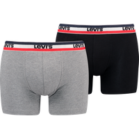 Levis Boxershorts "LEVIS MEN SPW LOGO BOXER BRIEF ORG 2P", (Packung, 2er Pack), mit breitem Logobund von Levis