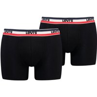 Levis Boxershorts "LEVIS MEN SPW LOGO BOXER BRIEF ORG 2P" Packung, 2er Pack, mit breitem Logobund von Levis