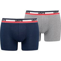 Levis Boxershorts "LEVIS MEN SPW LOGO BOXER BRIEF ORG 2P" Packung, 2er Pack, mit breitem Logobund von Levis