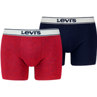 Levis Boxershorts "LEVIS MEN VNTG HTR BOXER BRIEF ORG CO 2P", (2er Pack), mit breitem Logobund von Levis