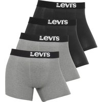 Levis Boxershorts "Men Solid Logo Boxer 4er Pack", (Packung, 4 St.), Superweicher Baumwollstretch von Levis