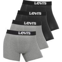 Levis Boxershorts "Men Solid Logo Boxer 4er Pack", (Packung, 4er-Pack), mit breitem Logobund von Levis