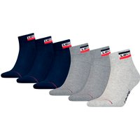 Levis Kurzsocken, (Packung, 6 Paar), mit breitem Logobund von Levis