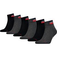 Levis Kurzsocken, (Packung, 6 Paar), LEVIS MID CUT SPRTWR LOGO 6P ECOM von Levis