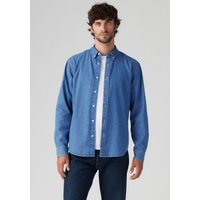 Levis Langarmhemd "AUTHENTIC BUTTON DOWN", mit Ton-in-Ton Logostickerei auf der Brust von Levis