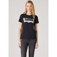 Levis Rundhalsshirt "THE PERFECT TEE" mit Logo im Metallic-Holo Print von Levis