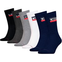 Levis Socken, (Packung, 6 Paar), LEVIS REGULAR CUT SPRTSWR LOGO 6P ECOM von Levis