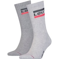 Levis Socken "LEVIS REGULAR CUT SPRTWR LOGO 2P", (Packung, 2 Paar, 2er Pack), mit breitem Logobund von Levis