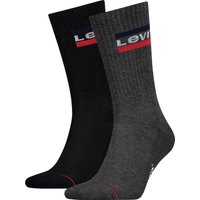 Levis Socken "LEVIS REGULAR CUT SPRTWR LOGO 2P", (Packung, 2 Paar, 2er Pack), mit breitem Logobund von Levis