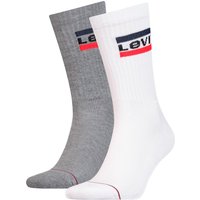 Levis Socken "LEVIS REGULAR CUT SPRTWR LOGO 2P" Packung, 2er Pack, 2 Stk. tlg. mit breitem Logobund von Levis