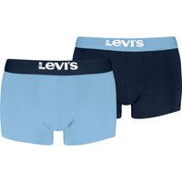 Levis Boxershorts "LEVIS MEN PL SPW LOGO BOXER BRIEF ORG 2P", (2er Pack), mit breitem Logobund von Levis