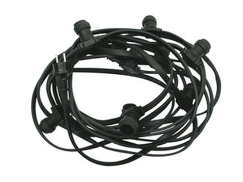 Levitantes 20 m lange schwarze Lichterkette mit 20 E27-Sockeln, IP65, ideal für Außendekoration und Veranstaltungen im Freien. Levitantes 20 m lange schwarze Lichterkette mit 20 E27-Sockeln, IP65, ideal für Außendekoration und Veranstaltungen im Freien. von Levitantes