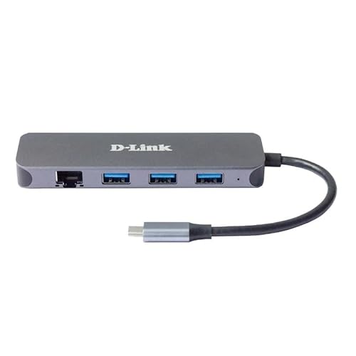 5-in-1 USB-C Hub mit Ethernet und Power Delivery Ladung, ideal für die Erweiterung der Konnektivität und schnelle Datenübertragung. von Levitantes