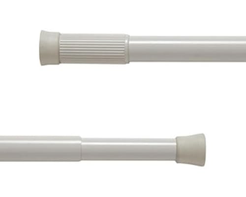 Weiße ausziehbare Gardinenstange 71-115 cm, ideal zum Aufhängen von Vorhängen und zur Dekoration von Innenräumen. Weiße ausziehbare Gardinenstange 71-115 cm, ideal zum Aufhängen von Vorhängen und zur Dekoration von Innenräumen. von Levitantes
