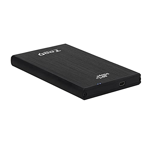 Externes Gehäuse - Ermöglicht den Anschluss von 2,5-Zoll-SATA-Festplatten über USB 3.0, hergestellt in Schwarz, kompatibel mit Mehreren Betriebssystemen.* von Levitantes