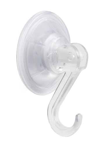 Gelenkhaken mit Saugnapf, Durchmesser 55 mm, Packung mit 2 Stück, ideal zum Aufhängen von Gegenständen auf glatten Oberflächen und um Herunterfallen zu verhindern. Gelenkhaken mit Saugnapf, Durchmesser 55 mm, Packung mit 2 Stück, ideal zum Aufhängen von Gegenständen auf glatten Oberflächen und um Herunterfallen zu verhindern. von Levitantes