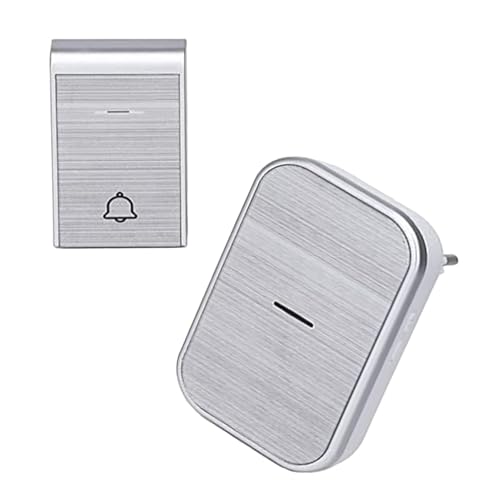 Kabellose Klingel, Silber, mit AC-Anschluss, schnelle Installation und Vielseitigkeit für Zuhause und Büro. Kabellose Klingel, Silber, mit AC-Anschluss, schnelle Installation und Vielseitigkeit für Zuhause und Büro. von Levitantes