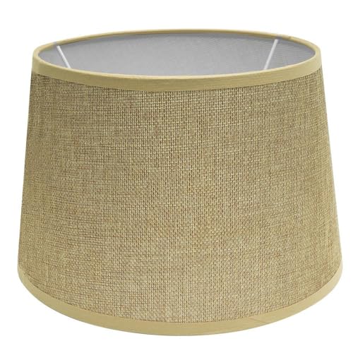 Lampenschirm konisch, offen, 45 x 35 x 30 cm, Beige, ideal für Dekoration und Raumatmosphäre. von Levitantes
