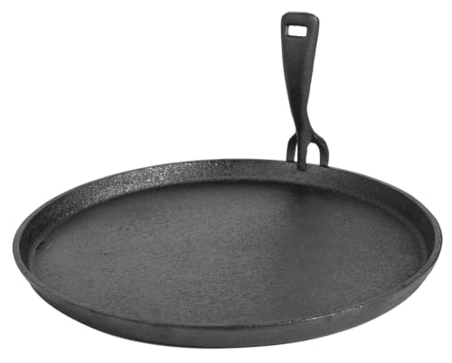 Levitantes 30 cm große Gusseisenplatte mit Zange, ideal für Küche, Grill und Braten, verteilt die Hitze gleichmäßig. von Levitantes