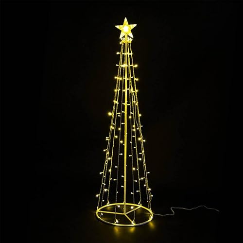 Levitantes Beleuchteter Kegel - Weihnachtsbaumdekoration mit niedriger Spannung, 1,2 m, kaltweiß, ideal für die Dekoration von Feiertagen Levitantes Beleuchteter Kegel - Weihnachtsbaumdekoration mit niedriger Spannung, 1,2 m, kaltweiß, ideal für die Dekoration von Feiertagen von Levitantes