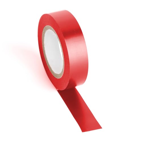 Levitantes Isolierband, PVC, 0,13 mm dick, 17 m lang, rot, robust und flexibel zum Isolieren und Schützen von elektrischen Kabeln von Levitantes