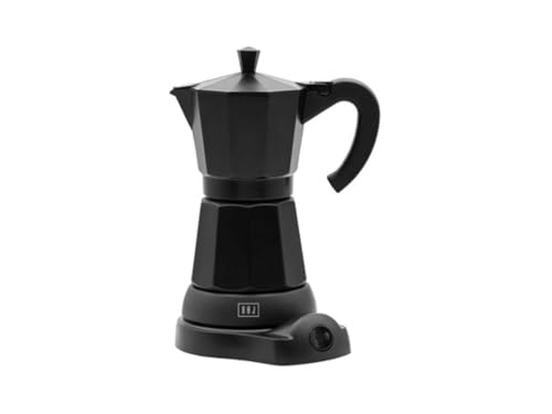 Levitantes Italienische Kaffeemaschine mit 600 W, schwarzes Design, geeignet für die Zubereitung von Espresso zu Hause oder im Büro. von Levitantes