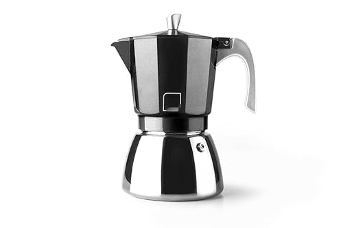 Levitantes Kaffeemaschine für 3 Tassen, schwarz, kompakt, einfach zu bedienen, ideal für die Zubereitung von Kaffee zu Hause oder im Büro. von Levitantes