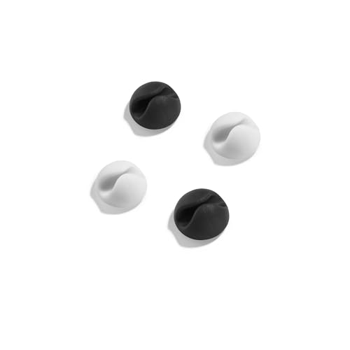 Levitantes Mini-Clip für Kabel, kompaktes Design in Schwarz und Weiß, ideal zum Organisieren und Befestigen von Kabeln zu Hause und im Büro. von Levitantes