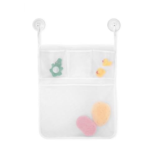 Levitantes Netzkorb mit Saugnapf, 43 x 53 cm, Weiß, ideal zum Trocknen von Obst, Gemüse oder zum Organisieren von Utensilien in der Küche. von Levitantes
