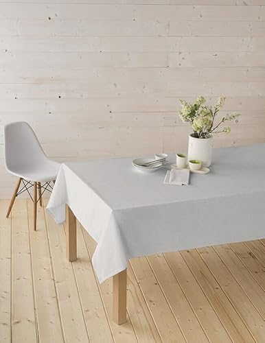 Levitantes Schmutzabweisende Wachstuchtischdecke, 1 m, Beige, 140 cm Durchmesser, ideal zum Schutz von Oberflächen und zur einfachen Reinigung. von Levitantes