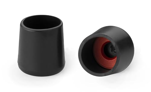 Levitantes Schwarze Endkappe für den Außenbereich mit Unterlegscheibe Ø 30 mm, ideal zum Befestigen von Strukturen und zur Verbesserung der Stabilität von Möbeln. von Levitantes