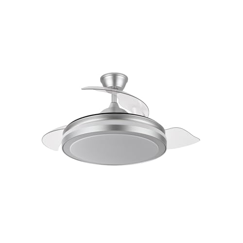 Levitantes Ventilator, Silber, 72 W, 6120 lm, 3 Flügel, 32/47 x 50/108 cm, einstellbare Temperatur, Fernbedienung Levitantes Ventilator, Silber, 72 W, 6120 lm, 3 Flügel, 32/47 x 50/108 cm, einstellbare Temperatur, Fernbedienung von Levitantes