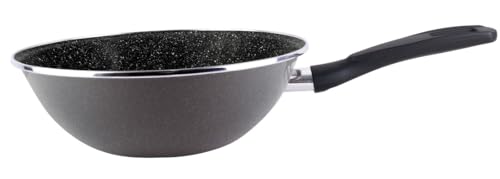 Levitantes Wok aus Stahl, 28 cm mit Antihaftbeschichtung, induktionsgeeignet, ideal zum Anbraten und Dampfgaren. Levitantes Wok aus Stahl, 28 cm mit Antihaftbeschichtung, induktionsgeeignet, ideal zum Anbraten und Dampfgaren. von Levitantes