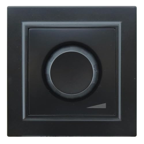 Potentiometer – Leistungssteuerung von 0 – 600 W, Maße 84 x 84 x 40 mm, glänzend weiß und mattschwarz, ideal für elektrische Mechanismen von Levitantes