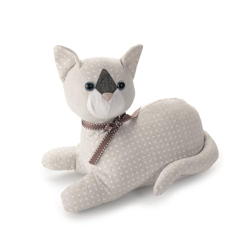 Türstopper aus Textil, 1 kg, Katzendesign, Weiß, ideal zum Verhindern des Schließens von Türen und zum Schutz von Räumen. Türstopper aus Textil, 1 kg, Katzendesign, Weiß, ideal zum Verhindern des Schließens von Türen und zum Schutz von Räumen. von Levitantes