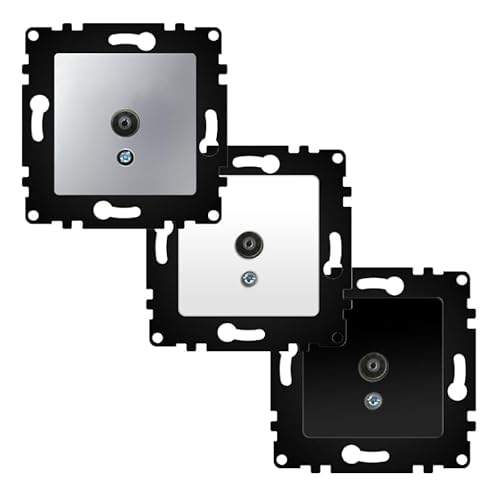 Zwischensteckdose – Elektromodul 68 x 68 x 40 mm, erhältlich in glänzendem Weiß, Mattschwarz und Grau, ideal für TV-Installationen* Zwischensteckdose – Elektromodul 68 x 68 x 40 mm, erhältlich in glänzendem Weiß, Mattschwarz und Grau, ideal für TV-Installationen* von Levitantes