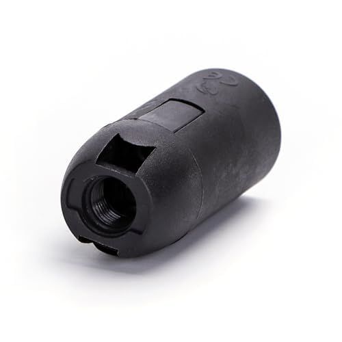 levitantes Lampenfassung - Lampenfassung aus Kunststoff mit Federklemme E14, schwarz, ideal für die einfache Installation von Glühbirnen.* von Levitantes