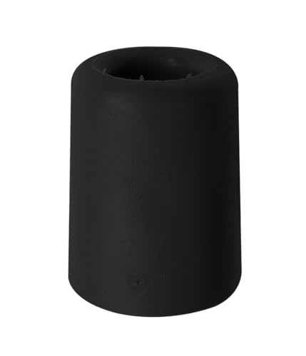 levitantes Schwarzer Türstopper, Maße 51 x Ø 38 mm, inklusive Schraube, ideal zum Schutz von Wänden und zur Stabilisierung von Türen. von Levitantes