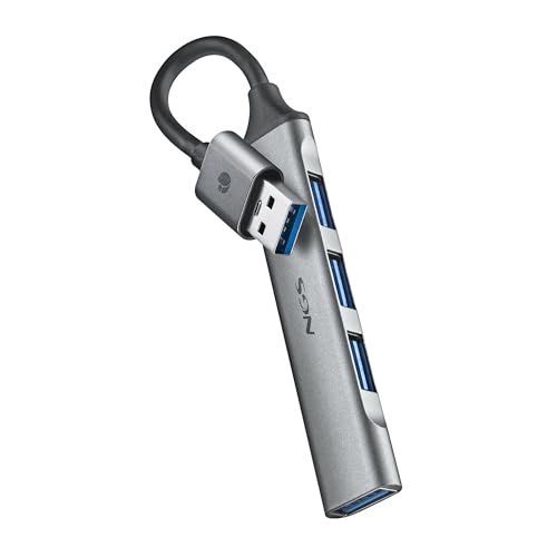 levitantes USB-Hub mit 4 Anschlüssen (1 x 3.2, 3 x 2.0) – Schneller Anschluss und Erweiterung von Anschlüssen für Multimedia- und Peripheriegeräte. von Levitantes