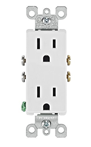 Leviton 15-Amp, 125-Volt, Duplex-Buchse Decora, Erdung von Leviton