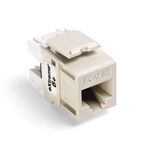 Leviton 61110-RT6 eXtreme 6+ QuickPort-Stecker, CAT 6, helles Mandel von Leviton