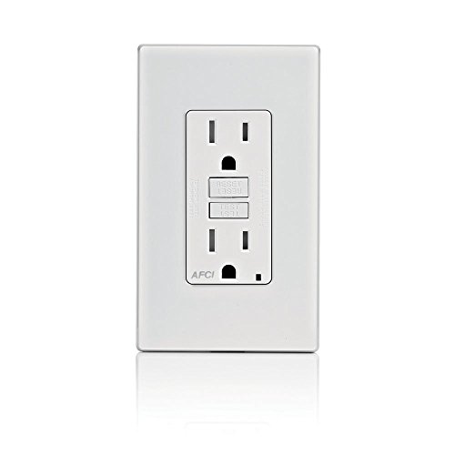 Leviton AFTR1-W SmartlockPro Outlet Branch Circuit Arc-Fault Circuit Interrupter Receptacle, 15-Amp, 120-volt, White by Leviton von Leviton