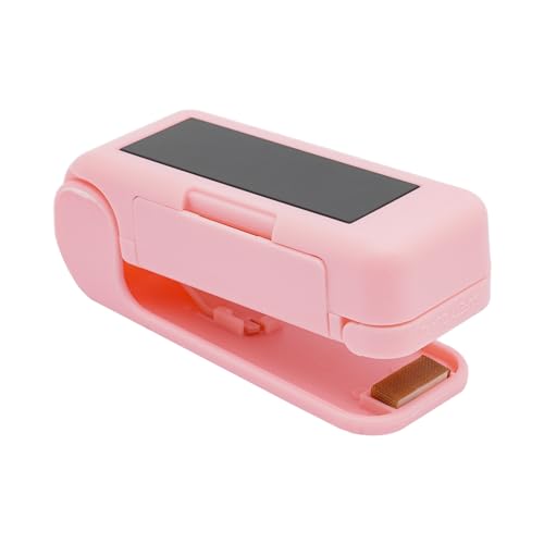 Levkitch Mini Folienschweißgerät,Handschweißgerät für Snack-Konservierung und Lebensmittelaufbewahrung,Chip-Beutel-Versiegeler Hand-Vakuumierer (Rosa) von Levkitch