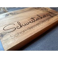Brettchen | Frühstücksbrettchen Personalisiert Personalisierte Geschenke Geschenk Schwester Schwesterherz I Geburtstag von LevlyDesigns