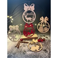 Weihnachtsbaumkugeln I Christbaumkugeln Baumschmuck Personalisiert von LevlyDesigns