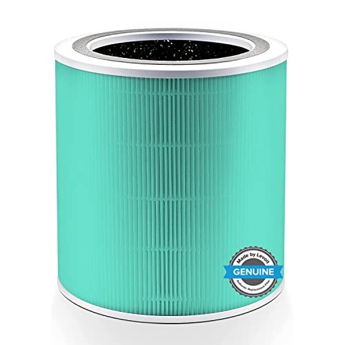 LEVOIT Core 400S Toxin Ersatzfilter gegen 99,97% von Luftverschmutzung Abgas,3-IN-1 HEPA Filter für Raucher Allergiker, hocheffizienter Aktivkohlefilter und Vorfilter, Core 400S-RF-TX, Grün von Levoit