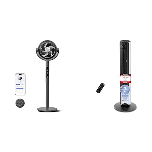 Levoit 20 dB Floor Fan with Intelligent Control via App and Alexa, 30 m, 2465 m³/h, 4 Modes Tower Fan 106 cm Larger Cooling Area, 4 Modes 12 Levels 12 Hours Timer, 23 W, 2-Step Installation Levoit 20 dB Floor Fan with Intelligent Control via App and Alexa, 30 m, 2465 m³/h, 4 Modes Tower Fan 106 cm Larger Cooling Area, 4 Modes 12 Levels 12 Hours Timer, 23 W, 2-Step Installation von Levoit