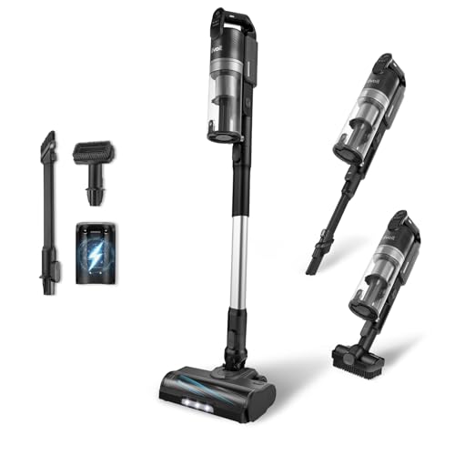 Levoit Akku Staubsauger - 70 Min Laufzeit - 99,99 Prozent HEPA Filtrationseffizienz - Mini Motorbürste für Tierhaare - LED Display - Anti Hair Wrap - Kabelloser Akkusauger für Auto/Teppich/Hartböden Levoit Akku Staubsauger - 70 Min Laufzeit - 99,99 Prozent HEPA Filtrationseffizienz - Mini Motorbürste für Tierhaare - LED Display - Anti Hair Wrap - Kabelloser Akkusauger für Auto/Teppich/Hartböden von Levoit