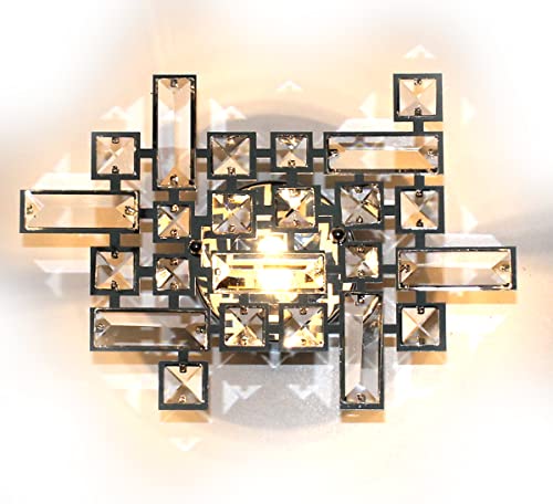LED Deckenleuchte Kristall, Design Deckenlampe,Wand, Wohnzimmer Leuchte Wandleuchte Badleuchte 28x20cm 1x G9 Fassung inkl. Led Leuchtmittel von Lewima
