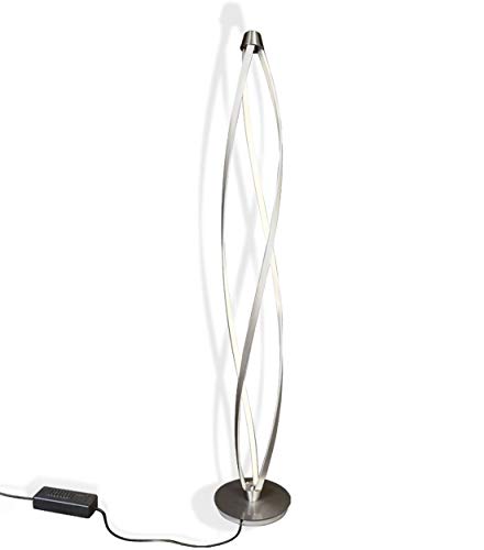 LED Stehleuchte Standlampe StehLampe Bodenlampe Bogenlampe Wohnzimmer spiralförmig dimmbar neues Design 30x140cm 36W warm-weiß von Lewima